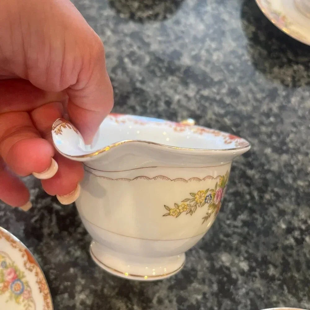 Vintage Grace China Formal Garden Vintage Porcelain Creamer